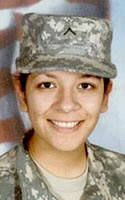 Army Pfc. Adriana Alvarez